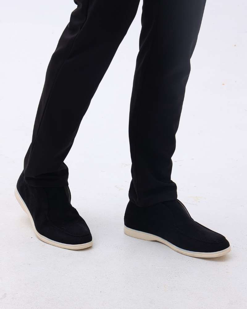 HARMO Old Money High Suede Loafers