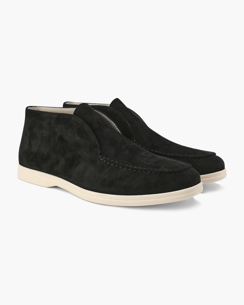 HARMO Old Money High Suede Loafers