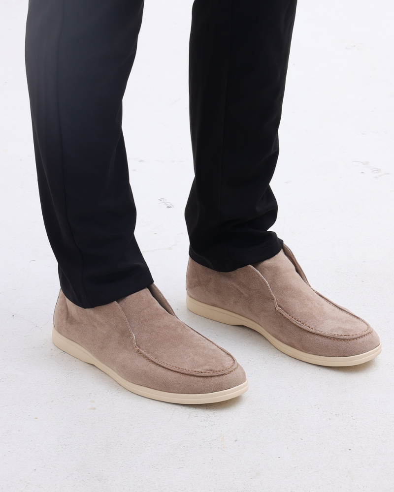 HARMO Old Money High Suede Loafers