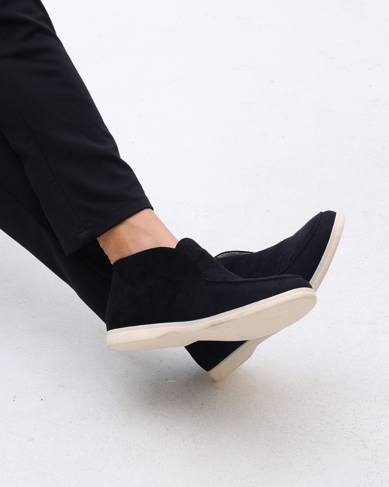HARMO Old Money High Suede Loafers