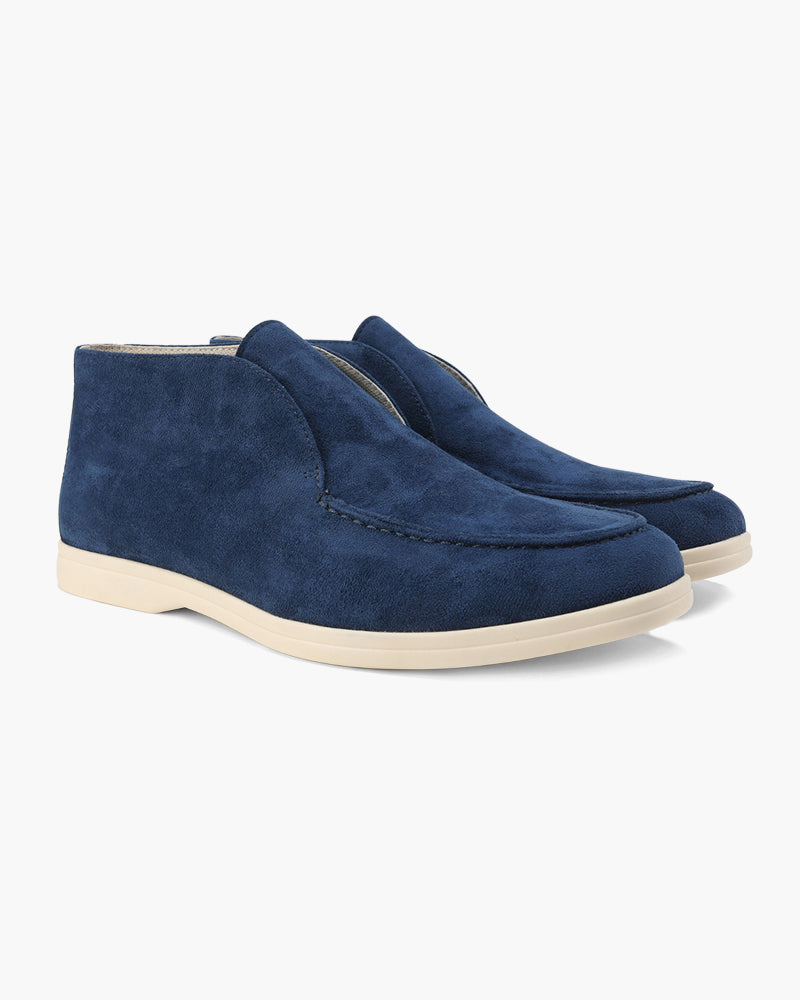 HARMO Old Money High Suede Loafers