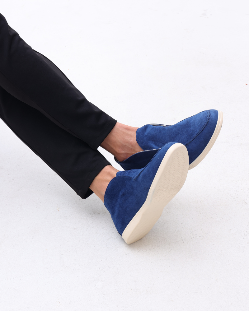 HARMO Old Money High Suede Loafers