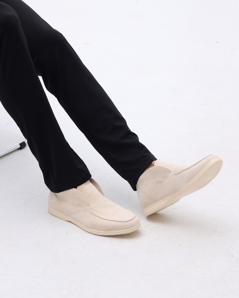 HARMO Old Money High Suede Loafers