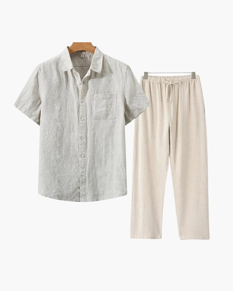HARMO Old Money Linen Combo (Shortsleeve)