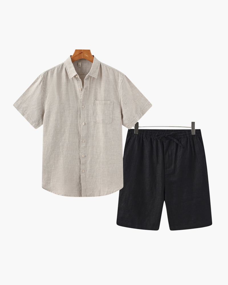 HARMO Old Money Linen Combo (Shorts)
