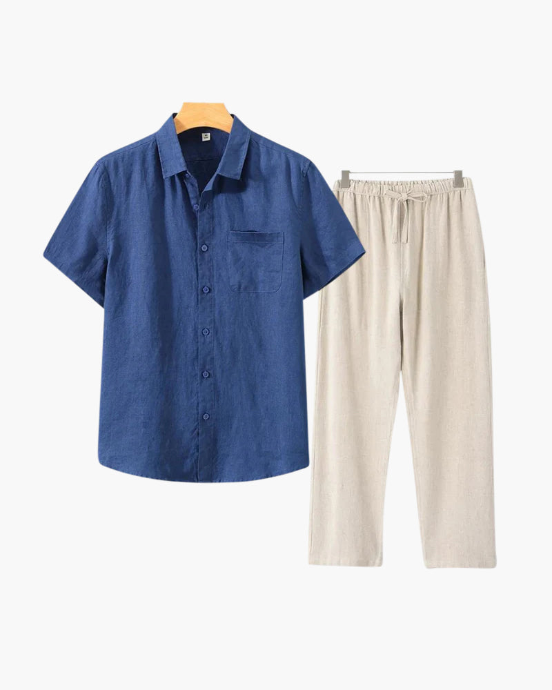 HARMO Old Money Linen Combo (Shortsleeve)