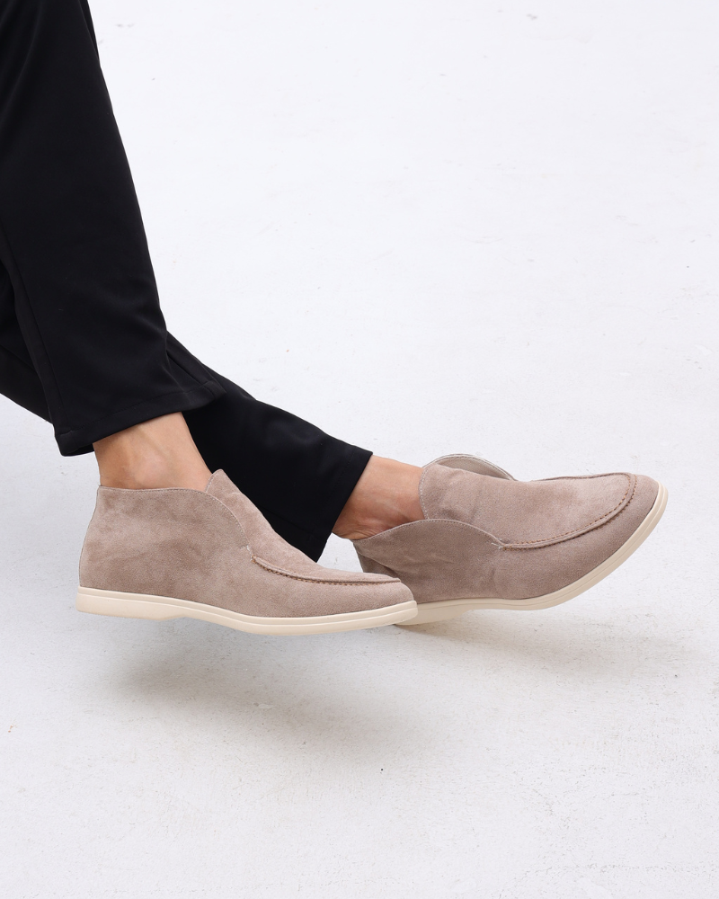 HARMO Old Money High Suede Loafers